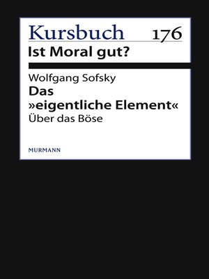 cover image of Das "eigentliche Element"